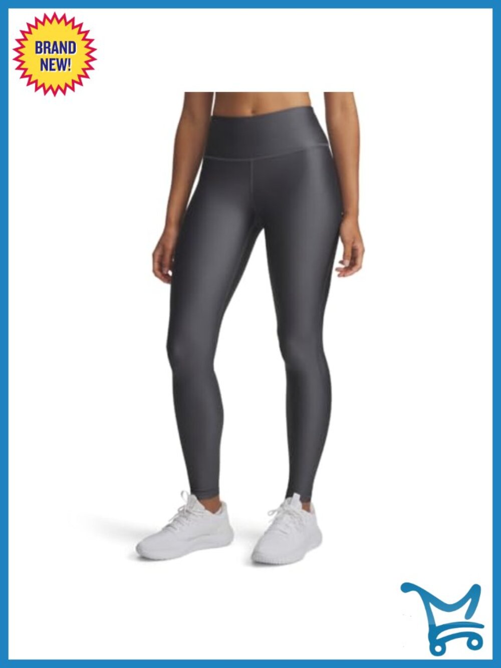 Women's High Rise Compression Leggings with Pockets No-Slip Waistband